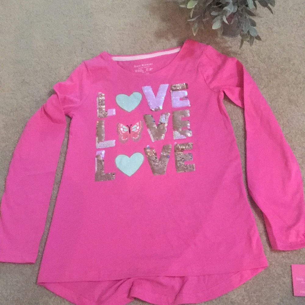 Girls longe sleeve tee size small NWT